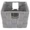 Simplify Small Grey Woven Storage Shelf Baskets, 2ct.
